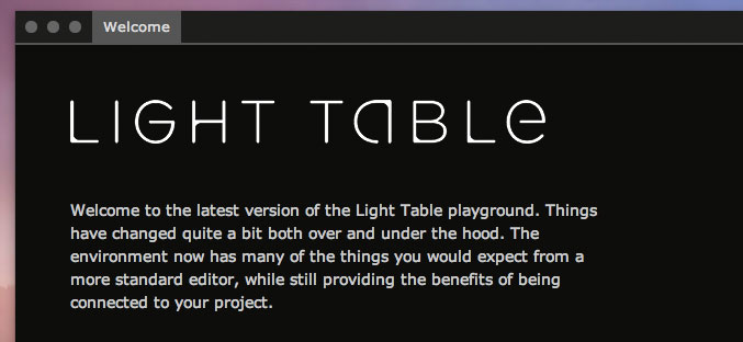 Light Table app