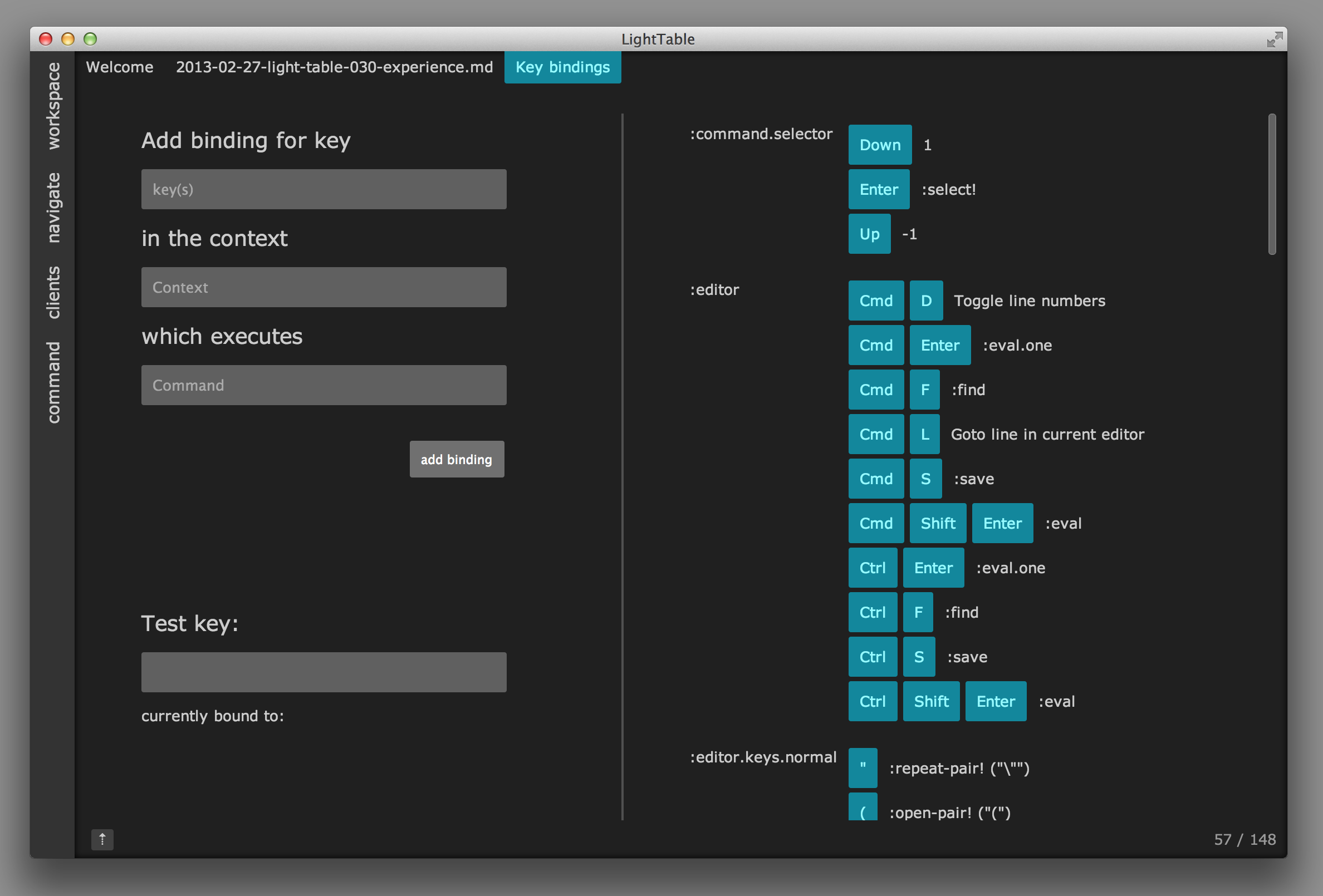 keybinding