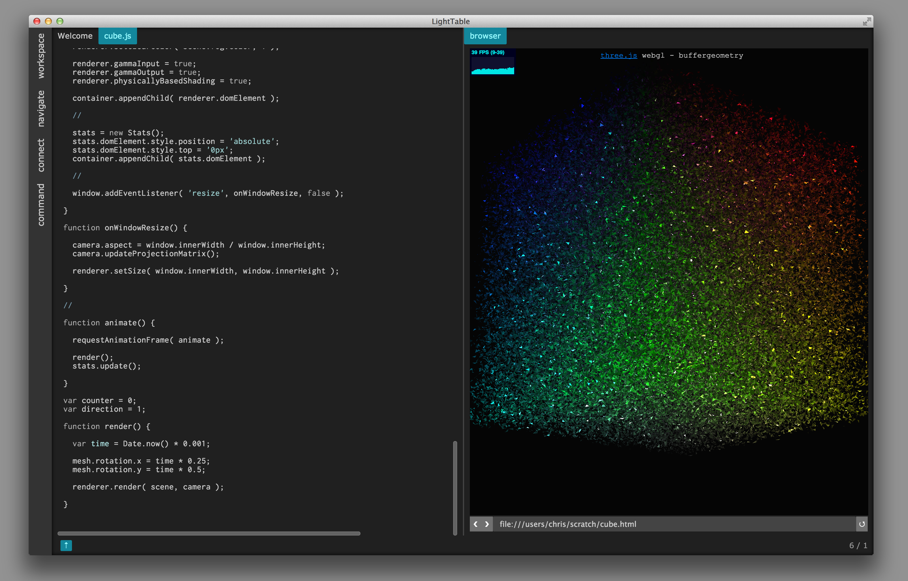 JS eval Light Table