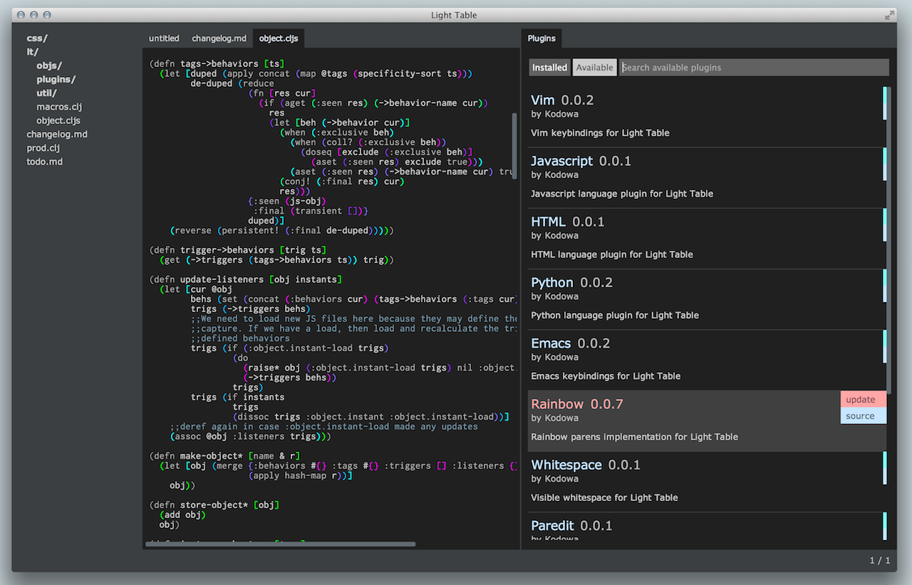 GitHub - LightTable/LightTable: The Light Table IDE ⛺