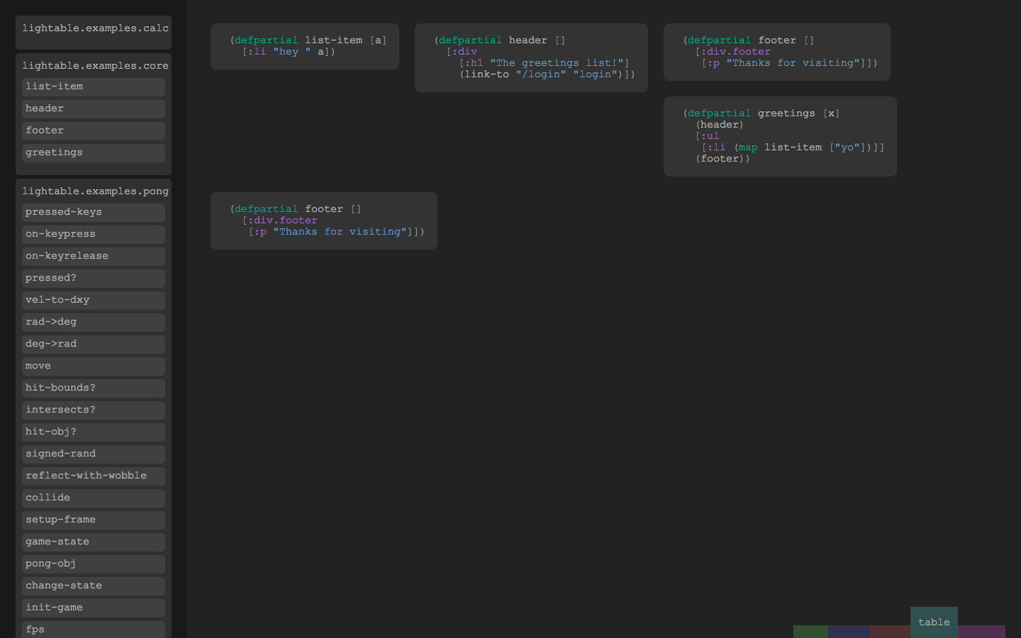 light table ide