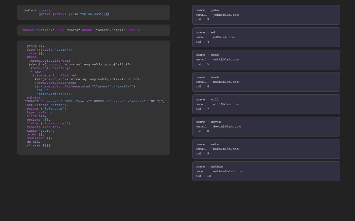 A sql mode